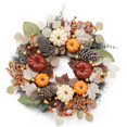 Valery Madelyn 24 inches Pre-Lit Fall Wreath Lighted Harvest Wreath with Red Orange White Thanksg... | Walmart (US)