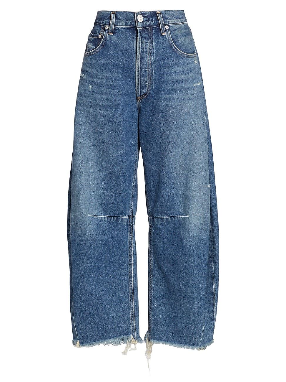 Women's Horseshoe Straight Wide-Leg Jeans - Magnolia - Size 28 | Saks Fifth Avenue
