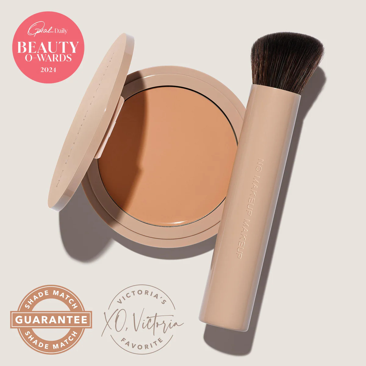 No Makeup Makeup® Foundation + Brush Duo - Light Medium | No Makeup Makeup