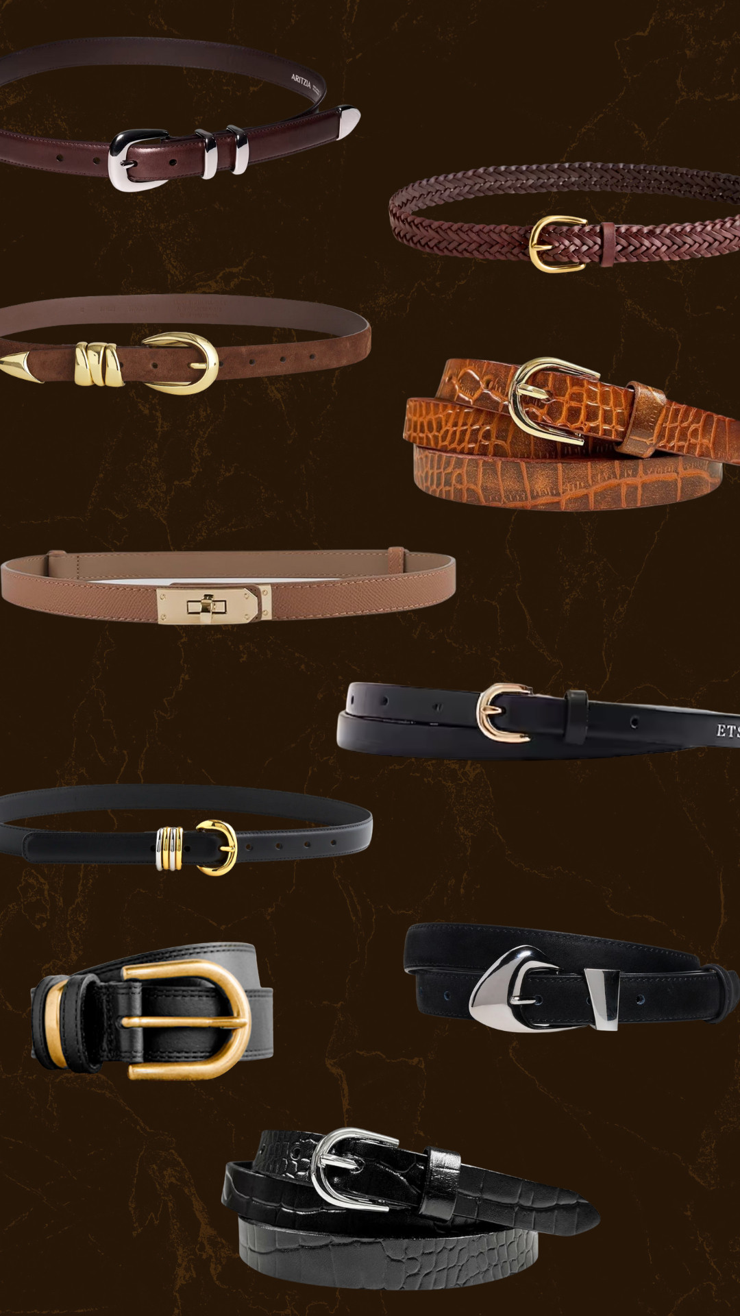 So many questions on my belt, we did a round up for classic belts with gold and silver hardware! 

 