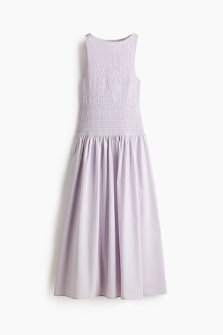 H & M - Smocked Seersucker Dress - Light Purple | H&M (US + CA)
