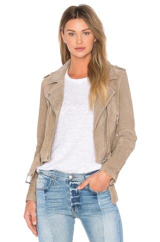 BLANKNYC Suede Moto Jacket in Sand Stoner from Revolve.com | Revolve Clothing (Global)
