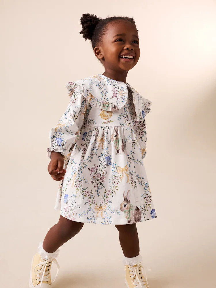 Cream Easter Collared Dress (3mths-7yrs) | Next US