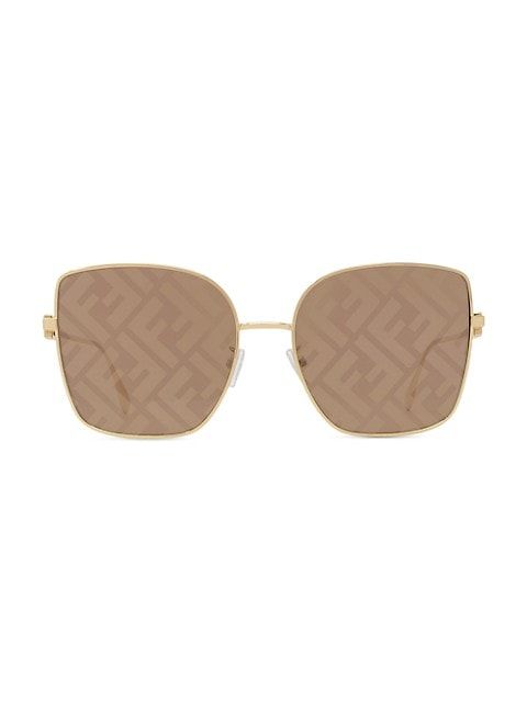 59MM Square Metal Sunglasses | Saks Fifth Avenue