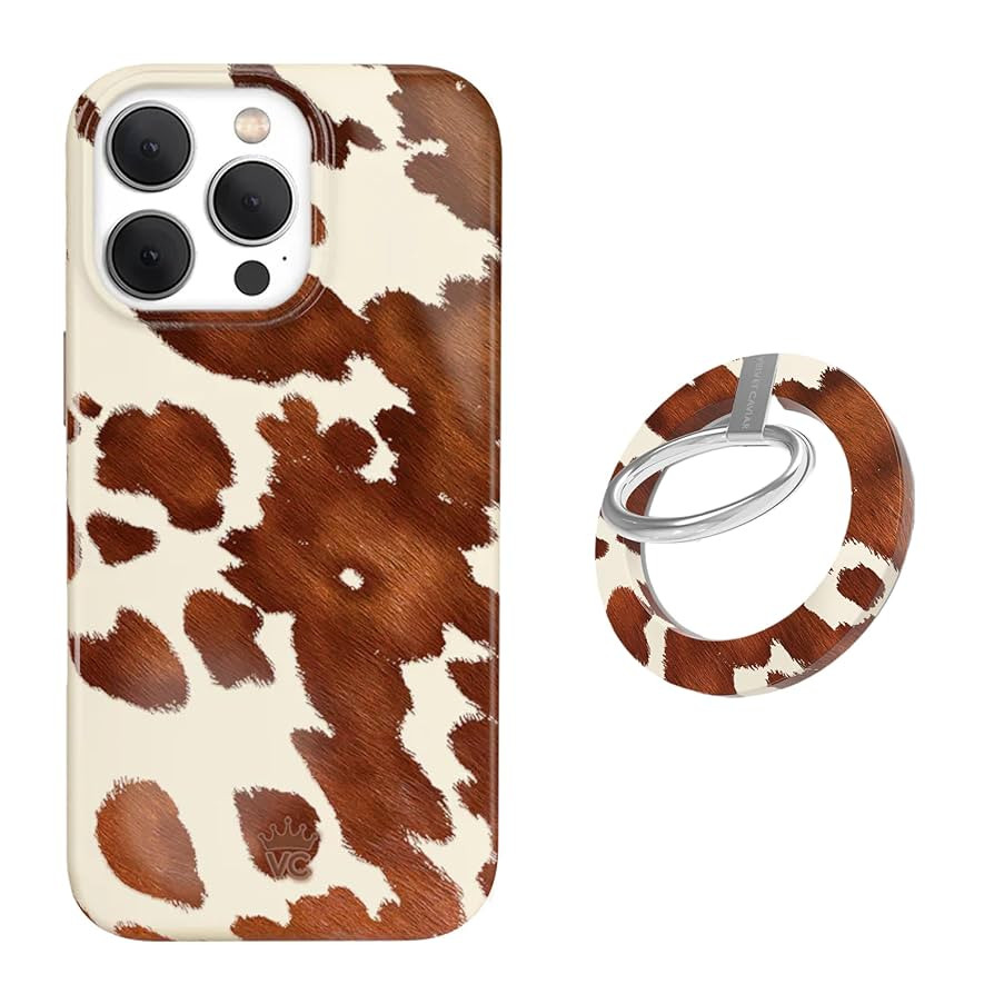 VELVET CAVIAR MagSafe Grip + iPhone 15 Pro Max Case (Bundle - Cocoa Cow) | Amazon (US)