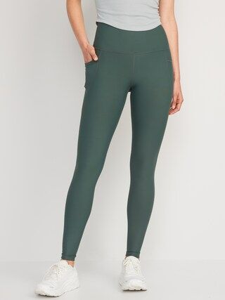 High-Waisted PowerSoft Side-Pocket Leggings for Women | Old Navy (US)