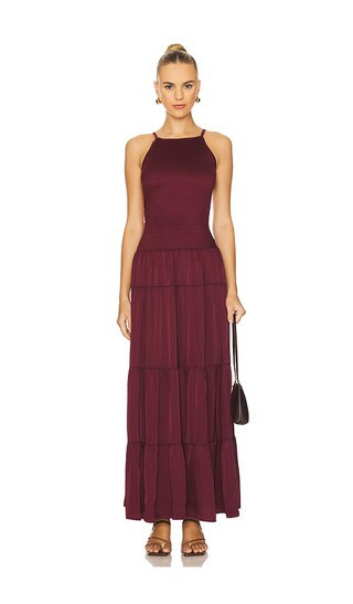 WeWoreWhat Smocked Drop Waist Maxi Dress in Purple. - size M | Revolve Clothing (Global)