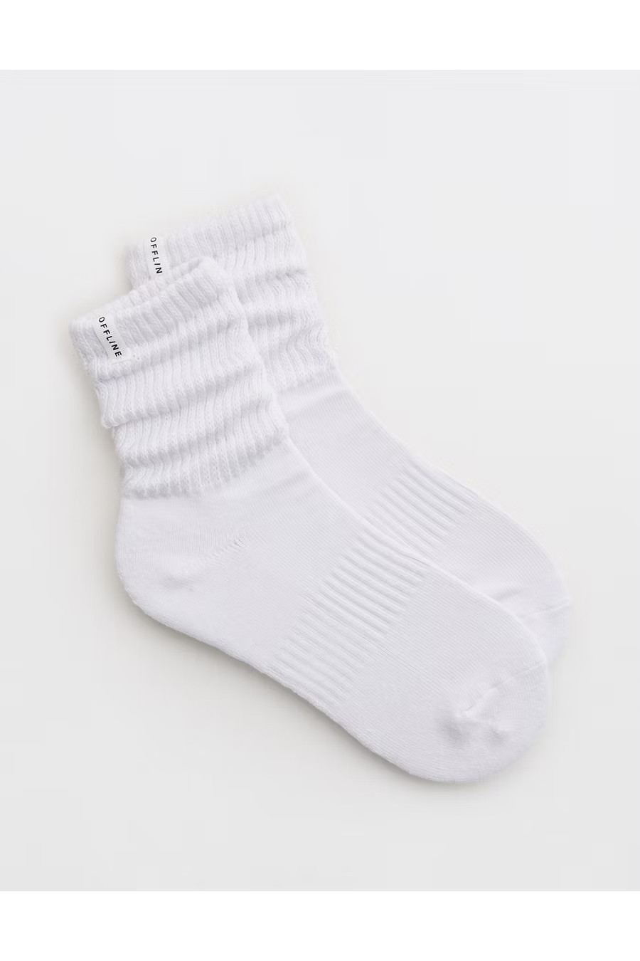 OFFLINE By Aerie Short Scrunch Socks Women's White One Size | Aerie