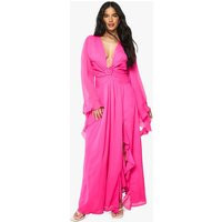 Womens Chiffon Cut Out Maxi Dress - Pink - 10 | boohoo (US & Canada)