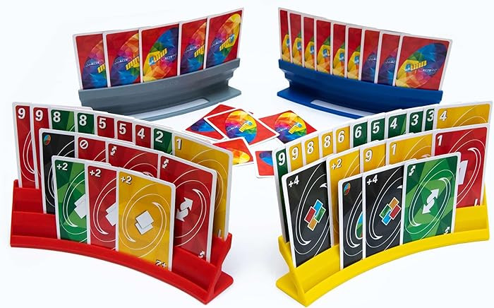 Card Holders for Playing Cards - 4 Pack Playing Card Holder for Kids and Adults,Stackable Storage... | Amazon (US)