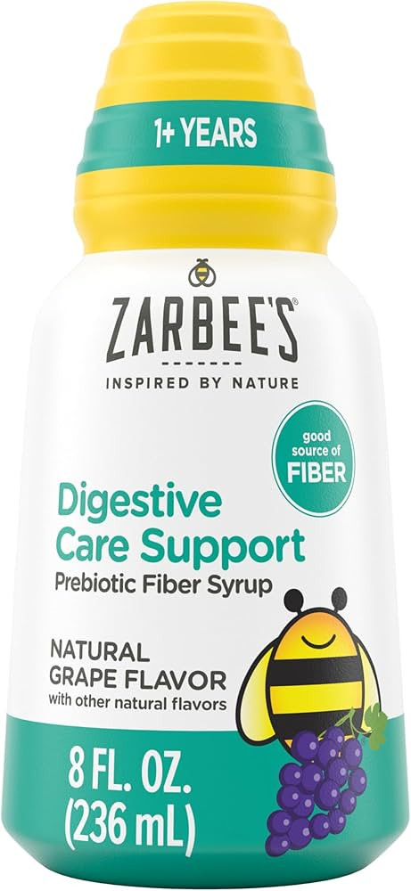 Zarbee’s Children’s Digestive Care Support* Prebiotic Fiber Syrup, Grape Flavor with Other Na... | Amazon (US)