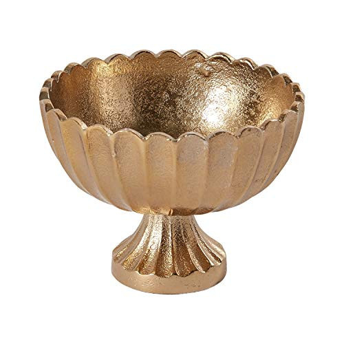 Accent Decor Scallop Compote for Plant and Flowers | Modern Bowl Decor for Home or Office l Indoor and Outdoor Vase for Any Event Decorations (5.75x 4.5) (73350) | Amazon (US)