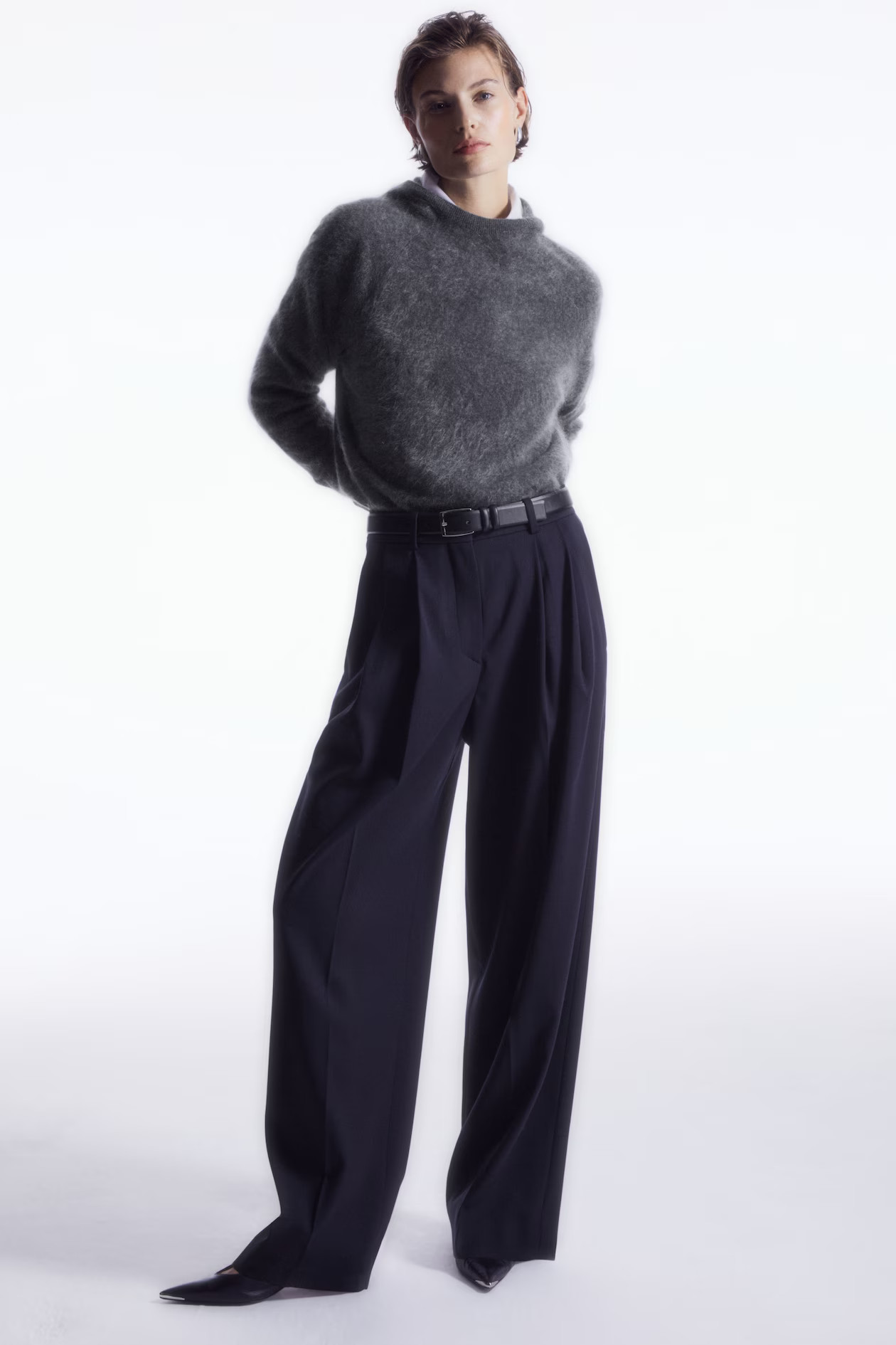 WIDE-LEG TAILORED WOOL PANTS | COS (AU)