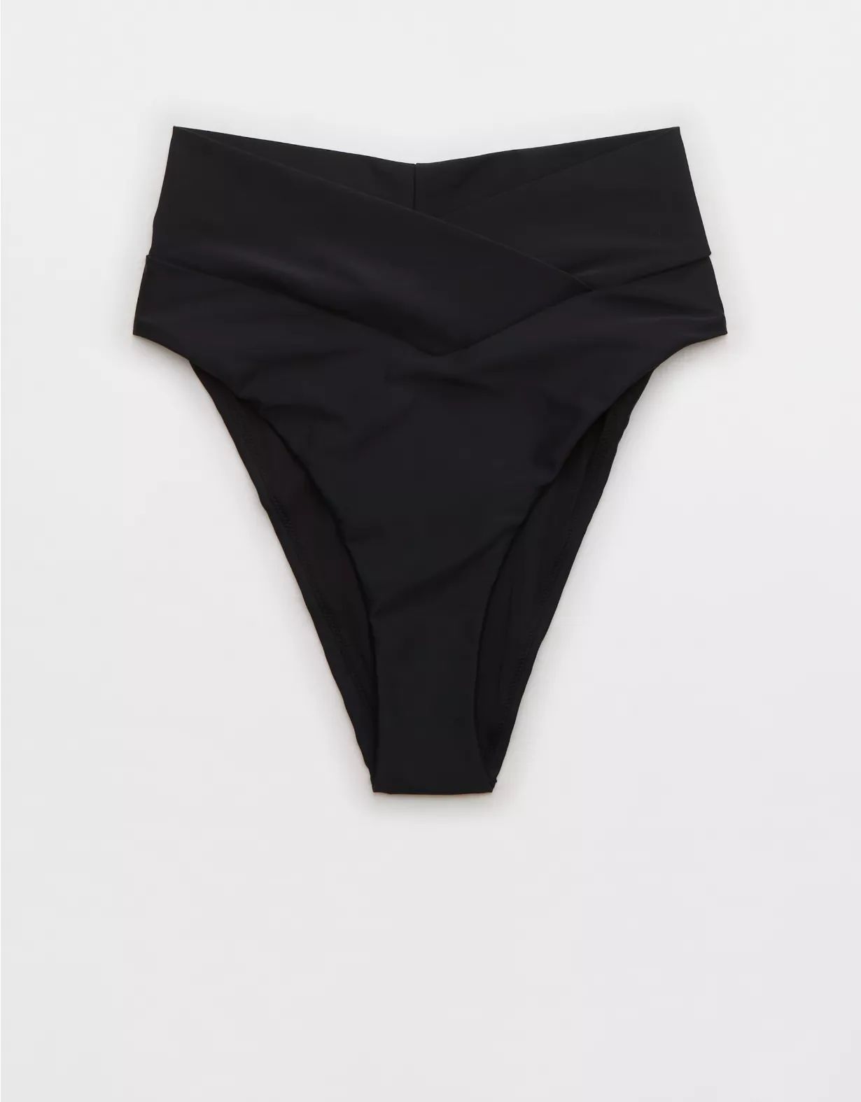 Aerie Crossover High Cut Cheeky Bikini Bottom | Aerie