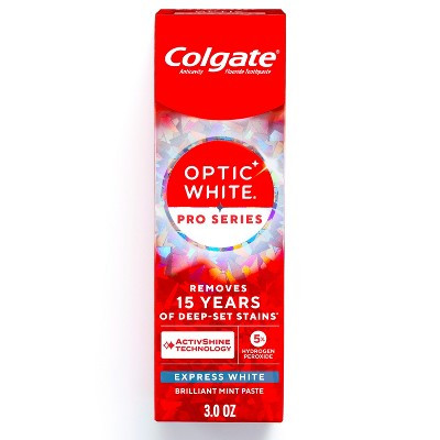 Colgate Optic White Pro Series Express White Toothpaste - 3oz | Target