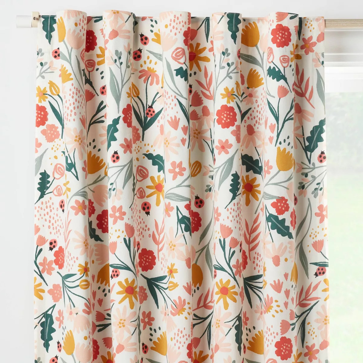 42"W x 63"L In the Garden Kids' Blackout Window Curtain Panel - Pillowfort™ | Target