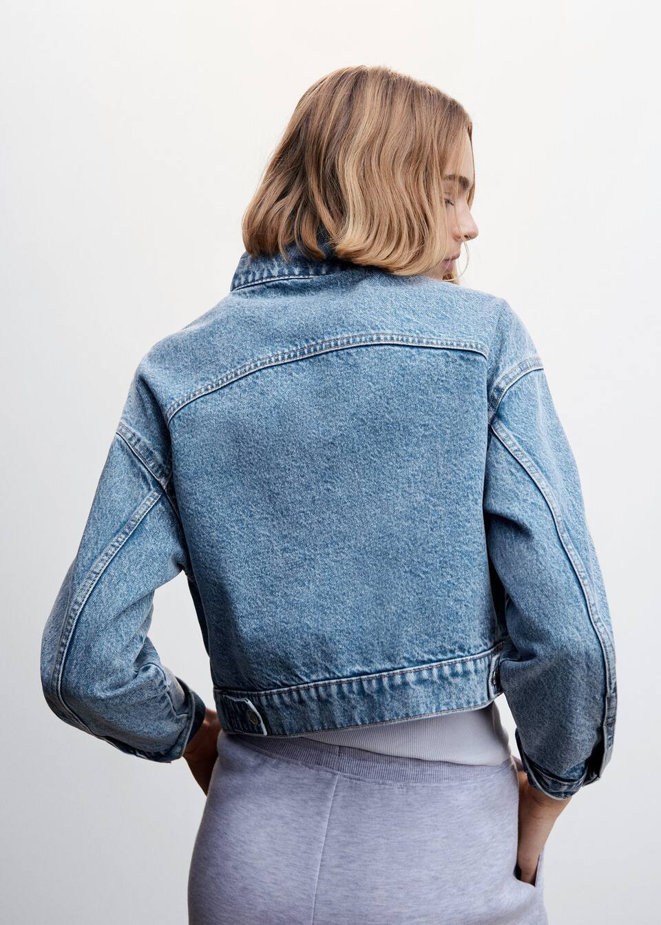 Blouson jean oversize -  Femme | Mango Suisse | Mango CH