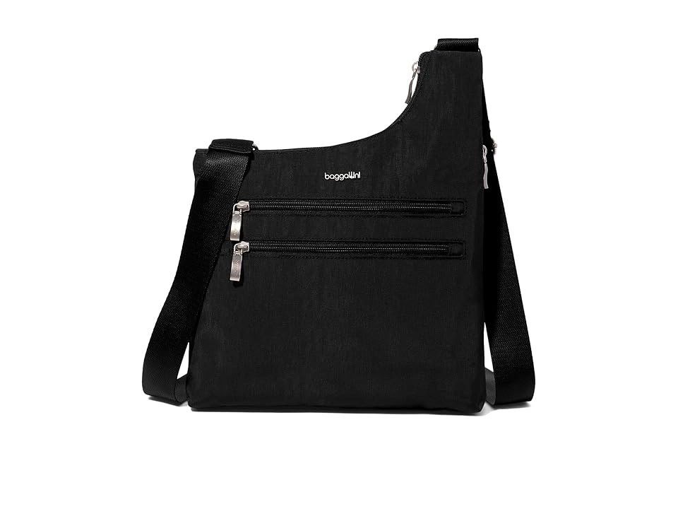 Baggallini Drift Slim Crossbody Cross Body Women's Handbags Black, Nylon | Zappos