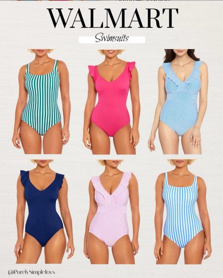 ⭐️ Walmart swimsuits 
Bathing suits 
Swim suits 
Summer fashion 
Blue and white striped swimsuitt
Vacation 
Spring break 



#LTKfindsunder50 #LTKsalealert #LTKswim