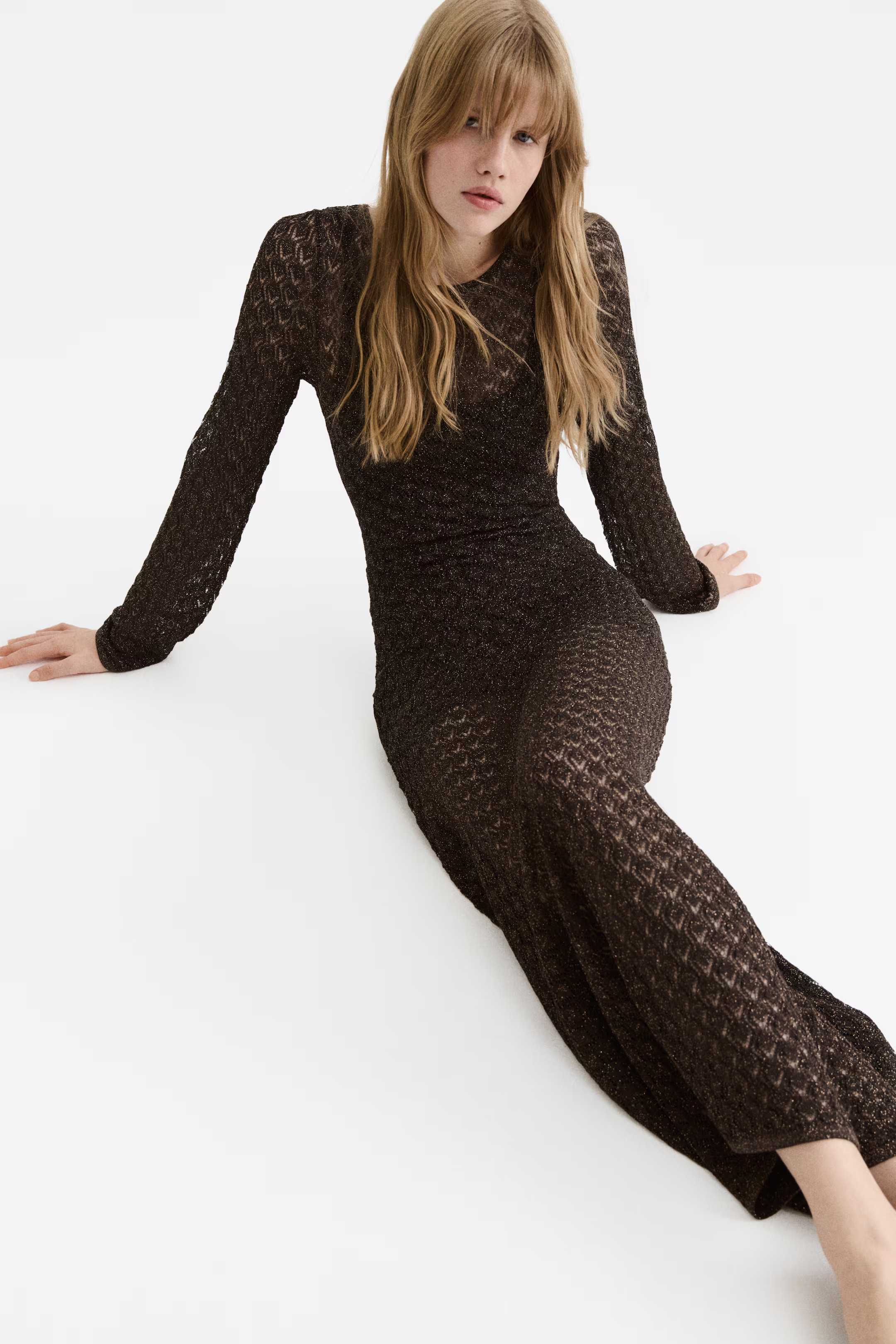 Pointelle-Knit Maxi Dress | H&M (US, CA, MX)