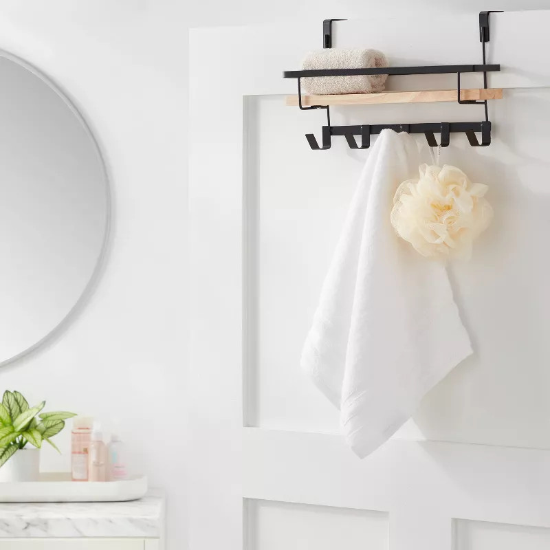 Shelf Rack with 5 Hooks - Brightroom™ | Target
