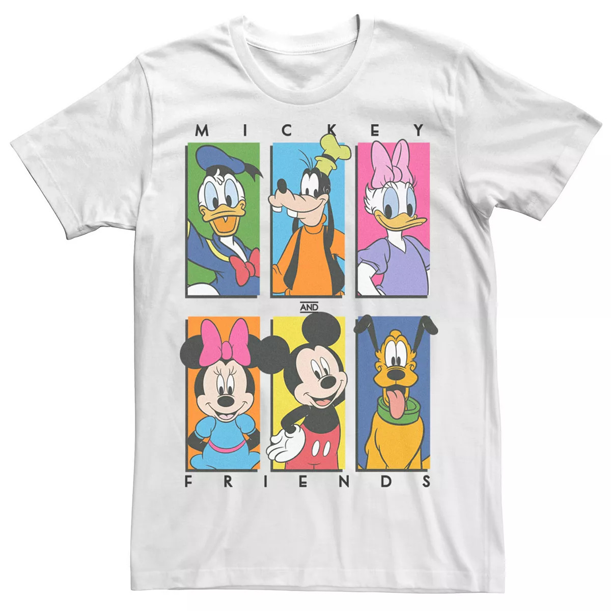 Men's Disney Mickey & Friends Character Panel Red Tee | Kohl's