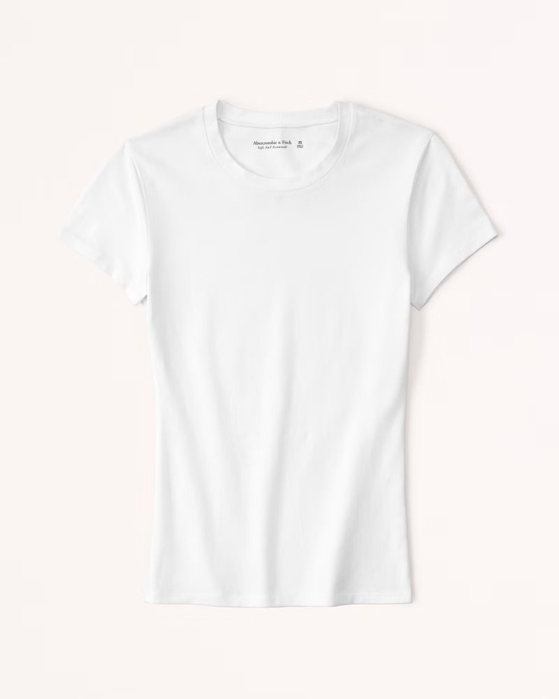 Women's Essential Tuckable Baby Tee | Women's Tops | Abercrombie.com | Abercrombie & Fitch (US)