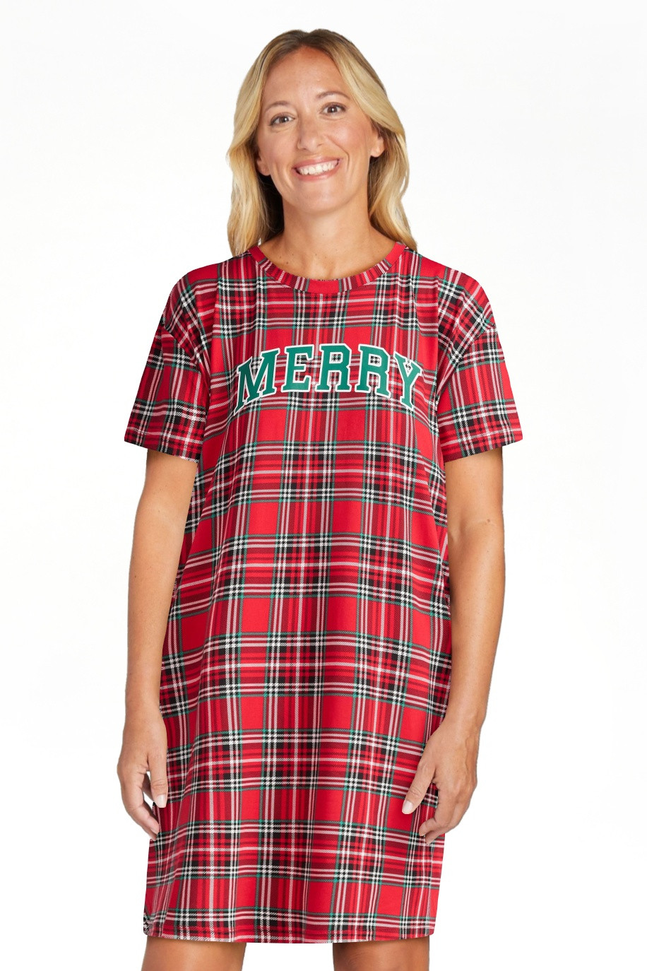 Joyspun Women's Dreamy Soft Collection Sleepshirt with Short Sleeves, Sizes S/M-2X/3X | Walmart (US)