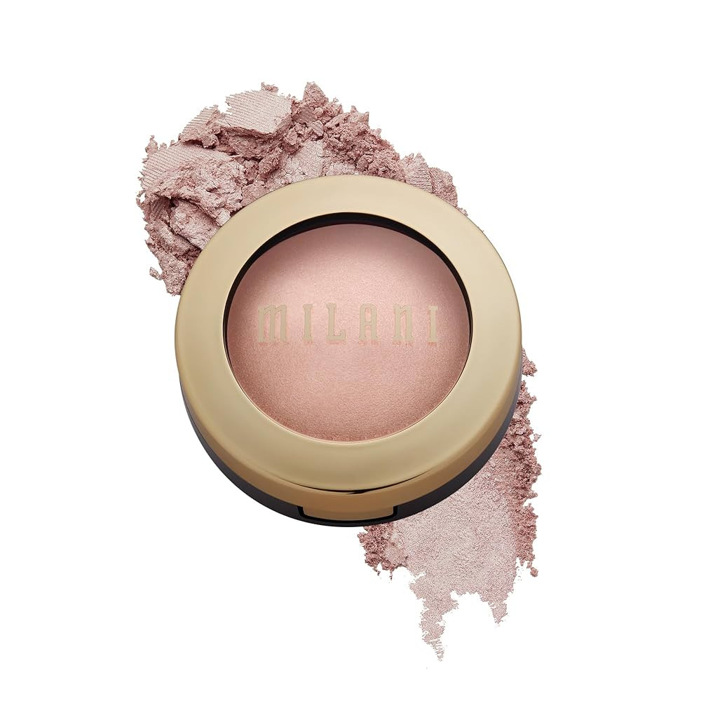 Milani Highlighter Makeup - Baked Contour Powder & Face Highligher, Made in Italy - Dolce Perla | Amazon (US)