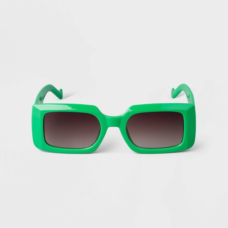 Women's Plastic Rectangle Sunglasses - A New Day™ | Target