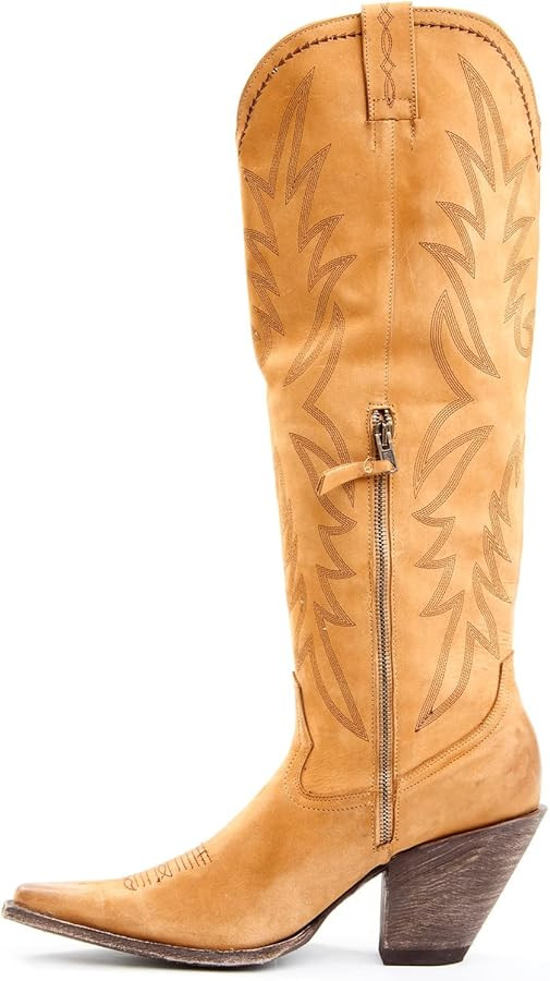 Women's Gwennie Western Boot Snip Toe Tan 7 1/2 M US | Amazon (US)