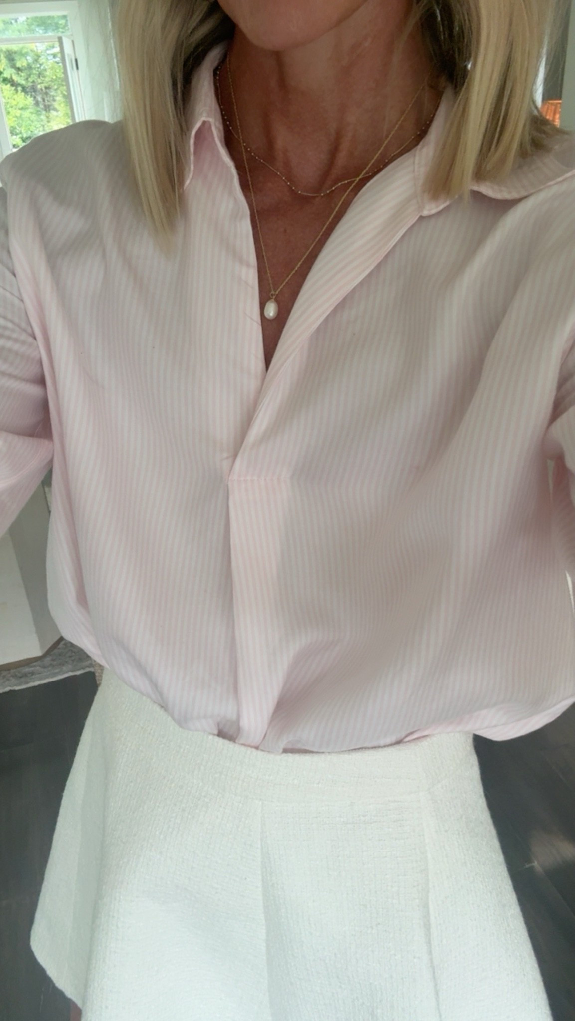 Love this top and skirt combo! I have the shirt in every color, it’s so perfect for work🤍 The skirt is in sale!👌🏻

#LTKWorkwear #LTKdayinmylife #LTKootd