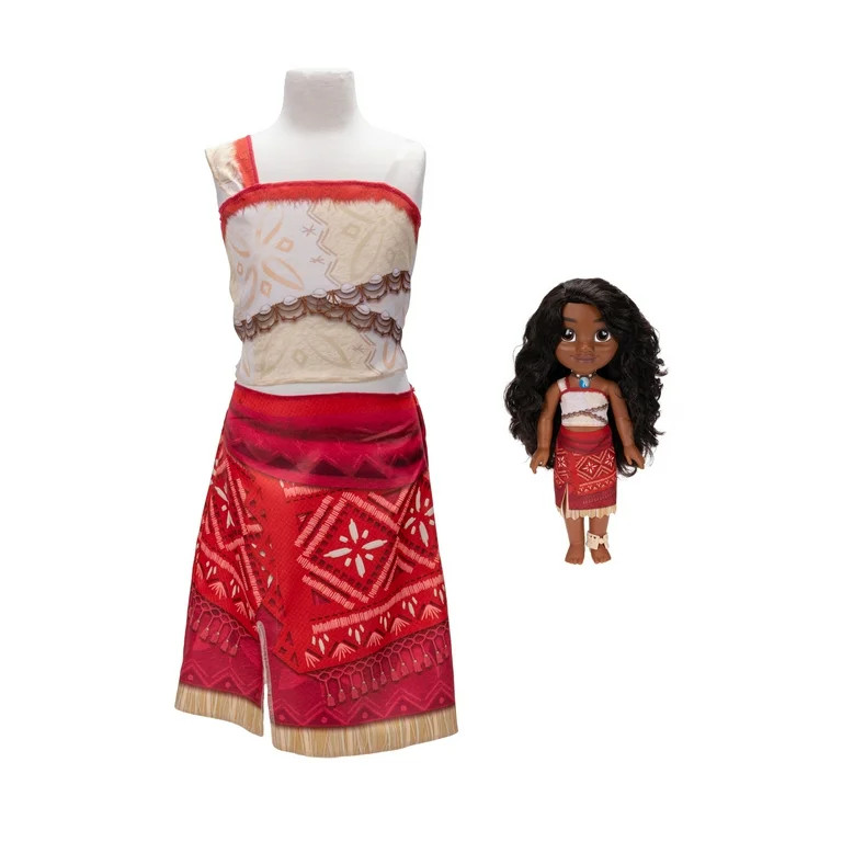 Disney Princess Moana Doll with Girl Sized Dress Like Your Doll Outfit | Walmart (US)