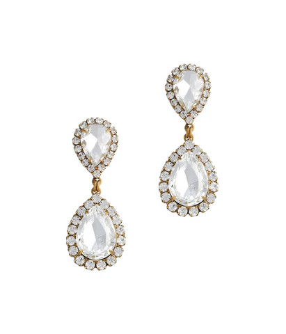 ABBA EARRINGS IN CRYSTAL | Loren Hope Designs