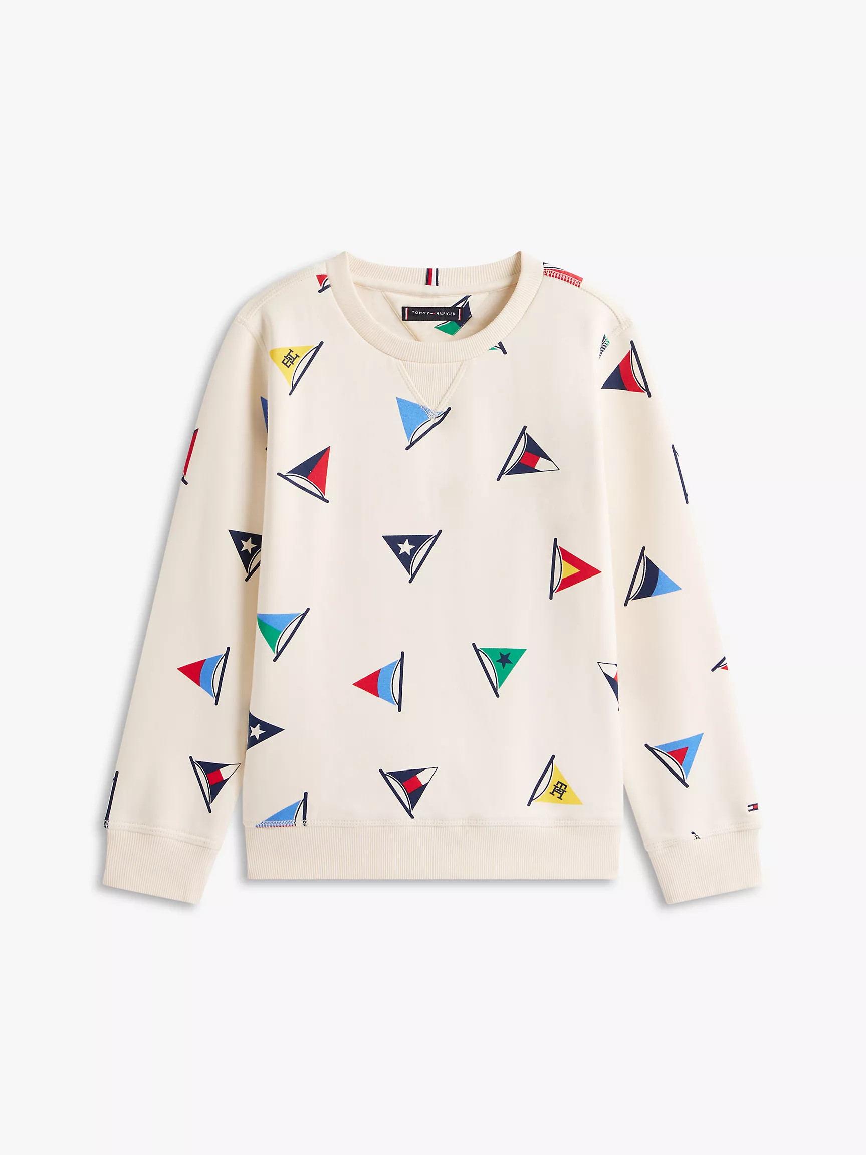 Kids' Allover Sailing Flag Sweatshirt | Tommy Hilfiger | Tommy Hilfiger (US)