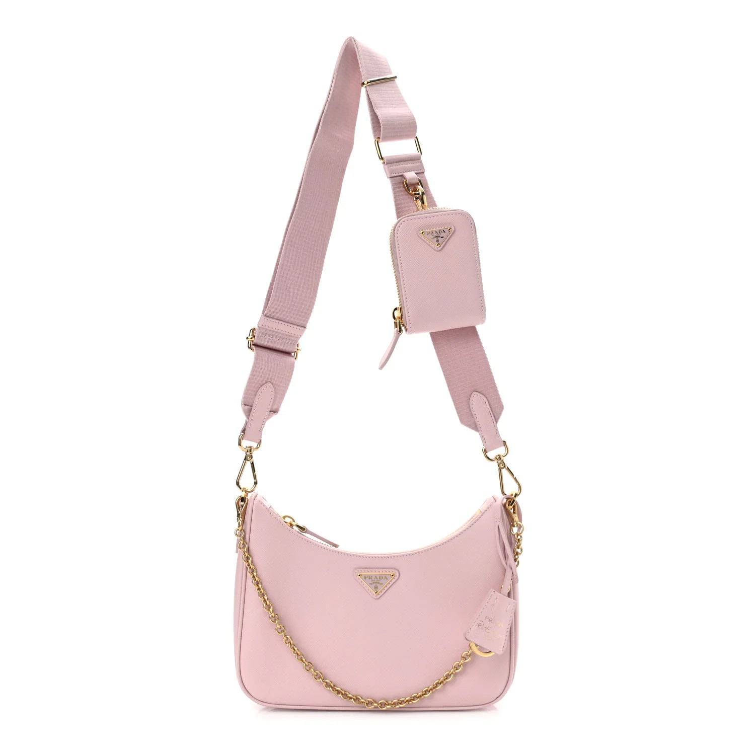 PRADA Saffiano Lux Re-Edition 2005 Shoulder Bag Alabatro | FASHIONPHILE (US)