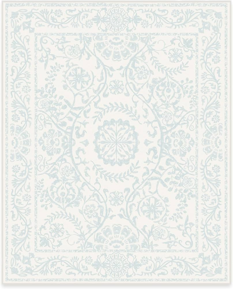 RUGGABLE Delphina Washable Rug - Perfect Kids Area Rug for Nursery Playroom Kids Room - Pet & Chi... | Amazon (US)