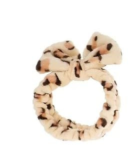 1Pc Leopar Print Spa Headband, Bow Makeup Headband for Washing Face, High Elasticity Bowknot Coral Fleece Skincare Headbands for Women Girls,Hair Accessories,Women's Fashion Headbands,Hair Care | Amazon (US)