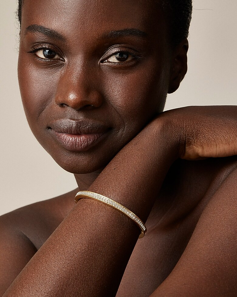 Gold baguette hinge bracelet | J. Crew US