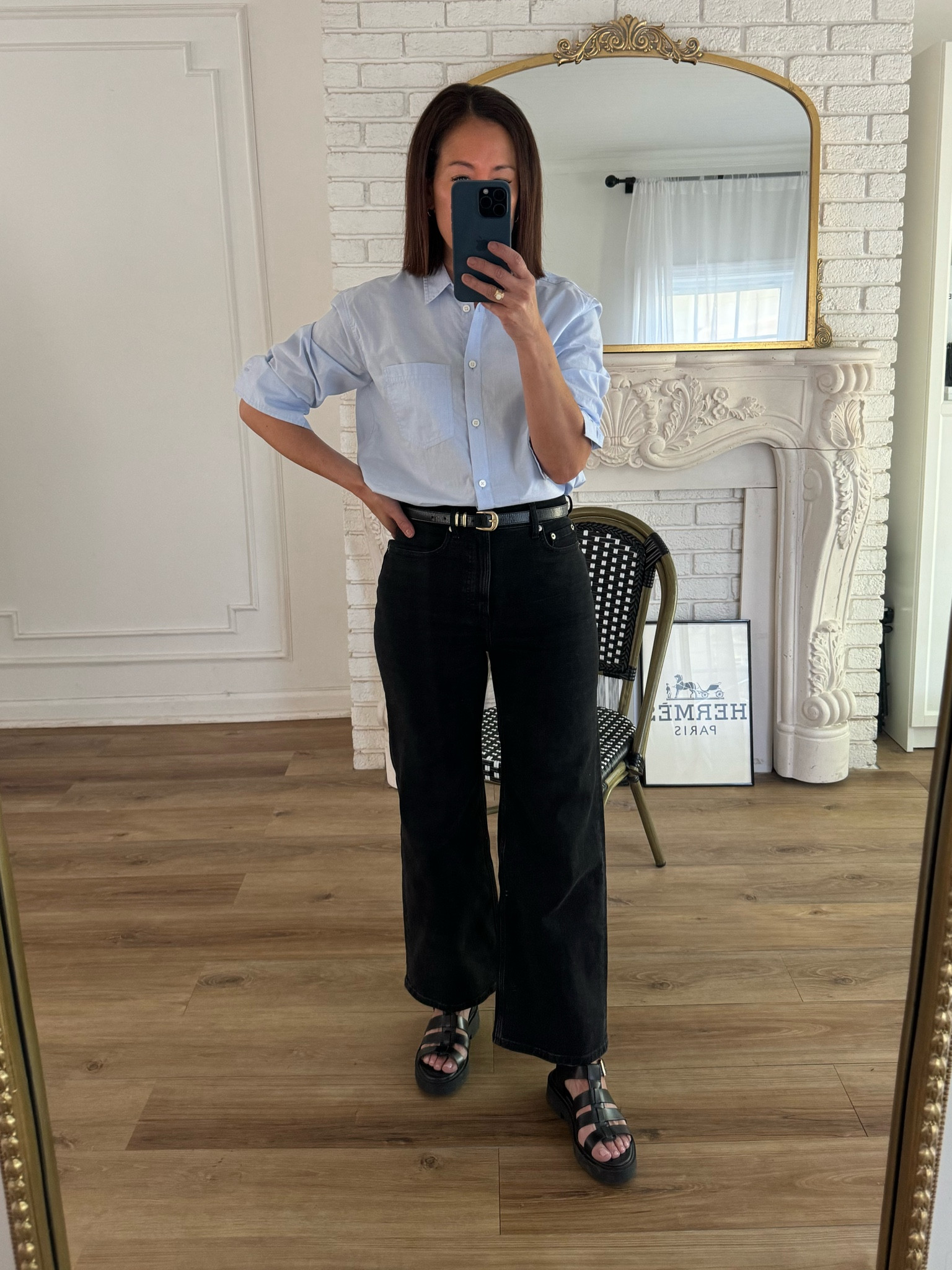 Classic Spring Outfit
Paris Outfit
Everlane Sailor Jean/27 inch inseam/TTS
J.Crew Garçon Top/size down 
Sèzane Belt
Sèzane Sandals/TTS

#LTKstyletip #LTKover40