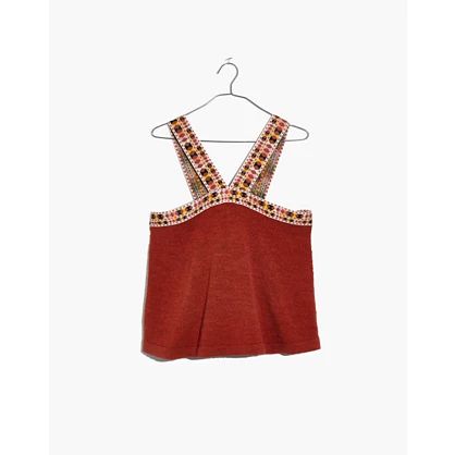 Embroidered Swing Sweater Tank | Madewell