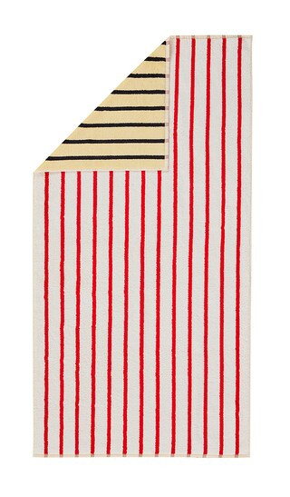 Bath Towel in Stucco Stripe | Revolve Clothing (Global)