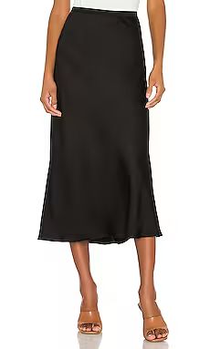 ANINE BING Bar Silk Skirt in Black from Revolve.com | Revolve Clothing (Global)