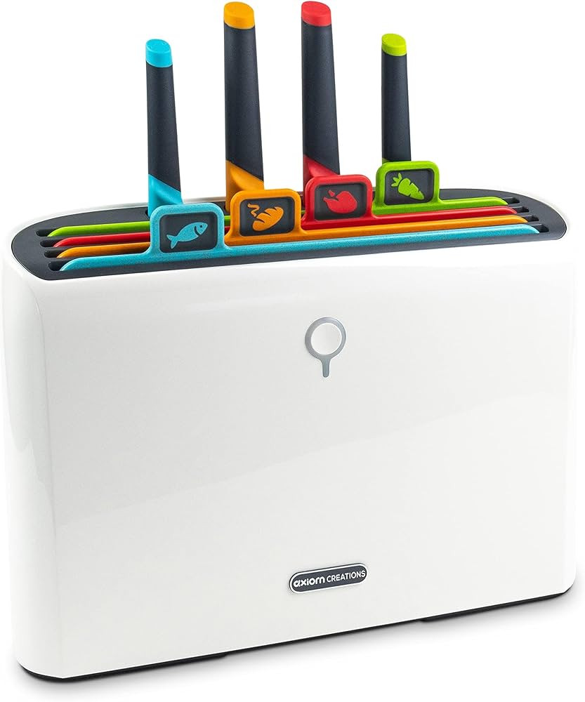 Smart Cutting Board and Knife Set - Self Cleaning Cutting Board Set with 4 Color Coded Cutting Bo... | Amazon (US)