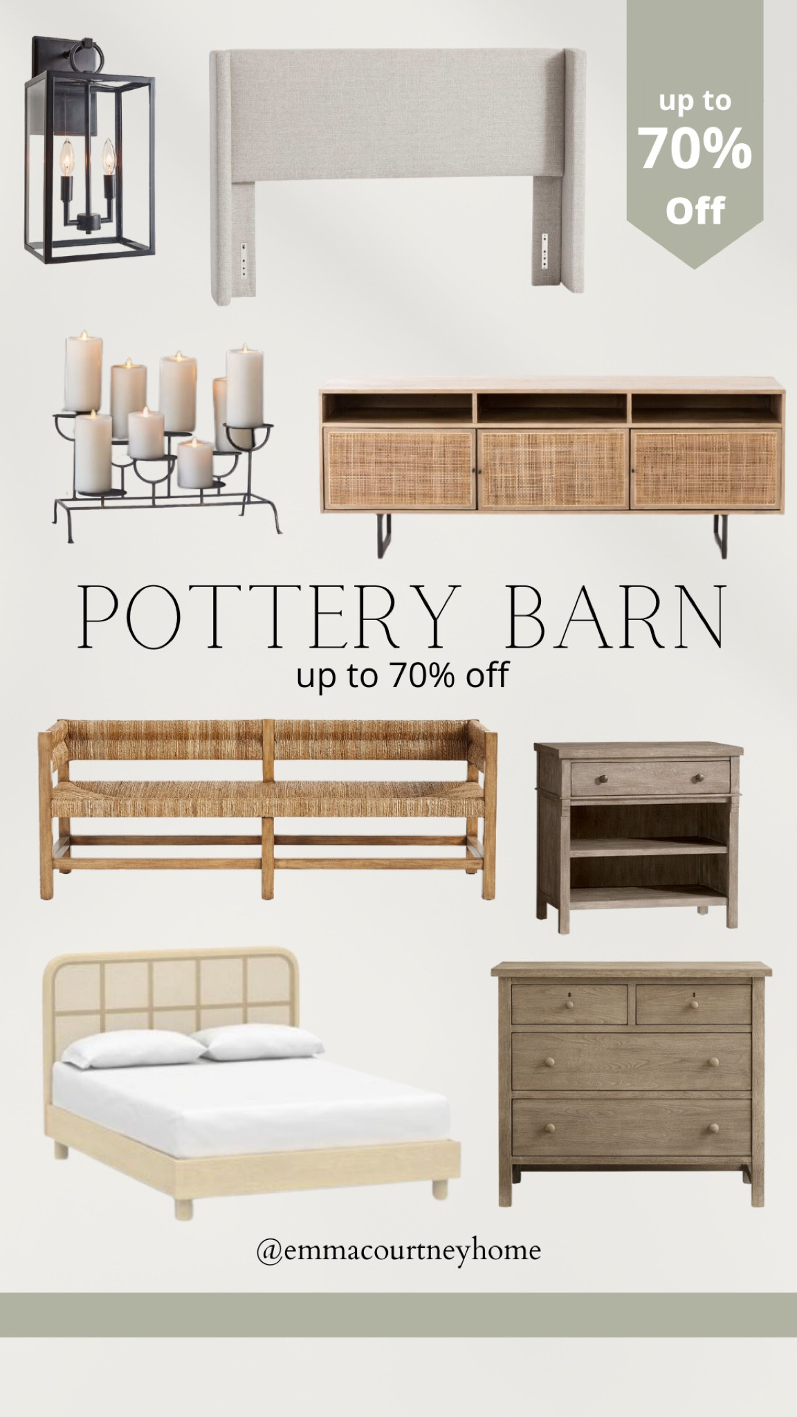 Pottery barn 70% off furniture 

#LTKSeasonal #LTKsalealert #LTKhome