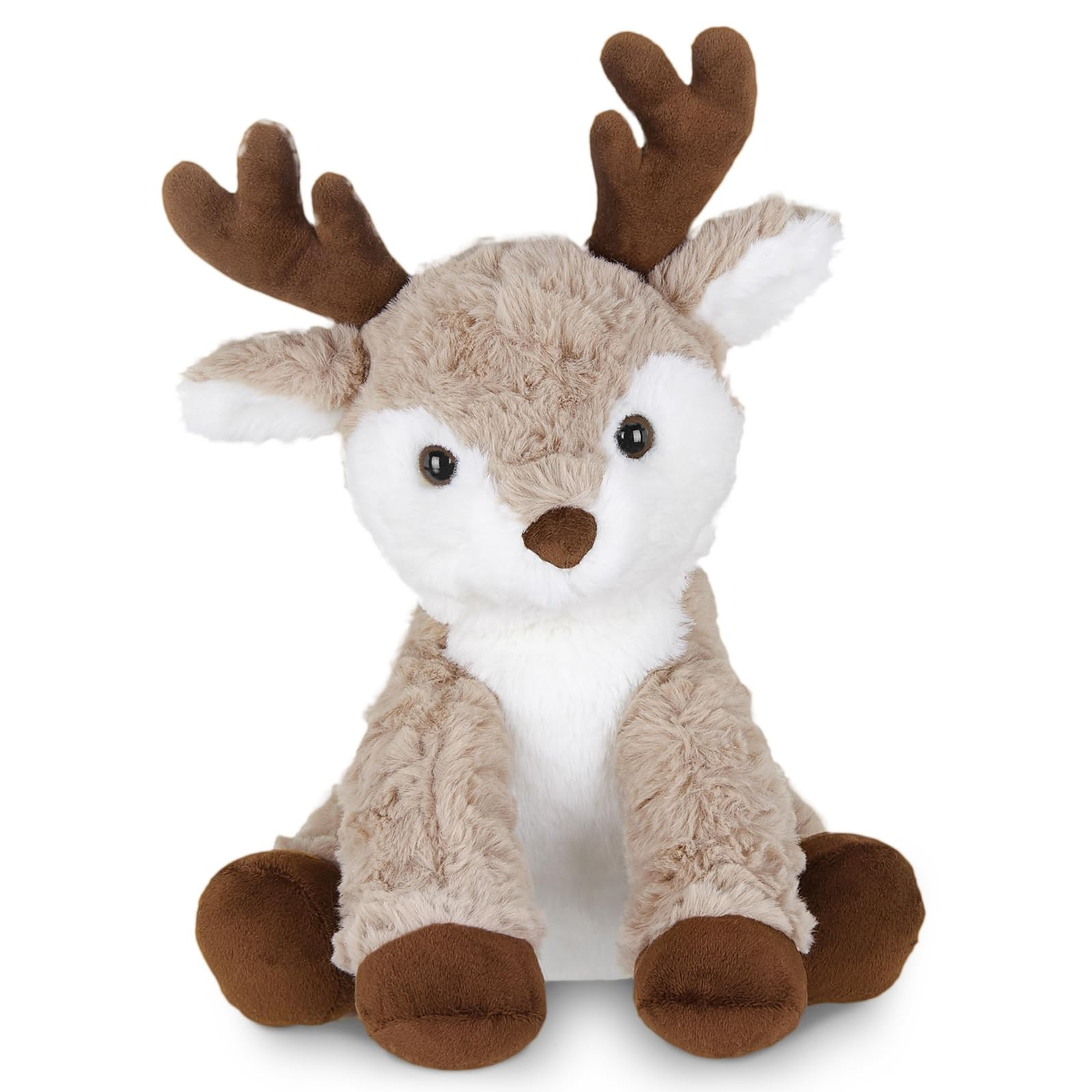 Bearington Reiny Christmas Reindeer Stuffed Animal - 11.5" Soft Christmas Reindeer Plush Toy with... | Amazon (US)