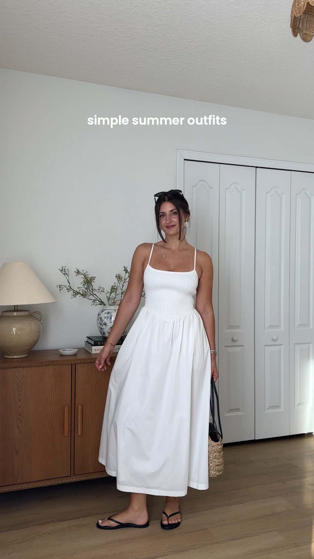 #abercrombiepartner cotton & linen summer outfits 🤍 @abercrombie 

White midi: XS Regular 
Navy gingham: XS Regular 
Mini skirt: Small
Smocked top: XS
Gingham pants: XS Regular 
White dress: Small 

#LTKSaleAlert #LTKStyleTip #LTKSeasonal