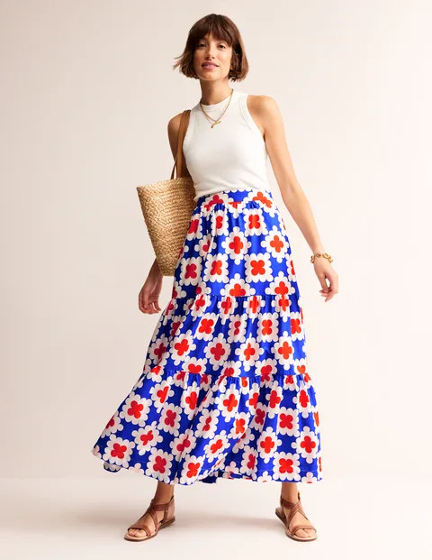 Lorna Tiered Maxi Skirt | Boden (US)