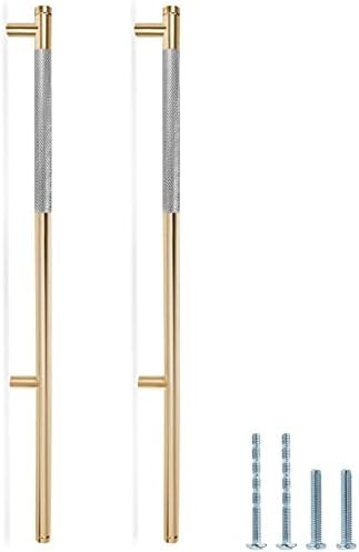 Knurled Cabinet Pulls 2 Pack, 16 Inch Long Cabinet Handles Metal Door Pulls, Kitchen Drawer Pull ... | Amazon (US)