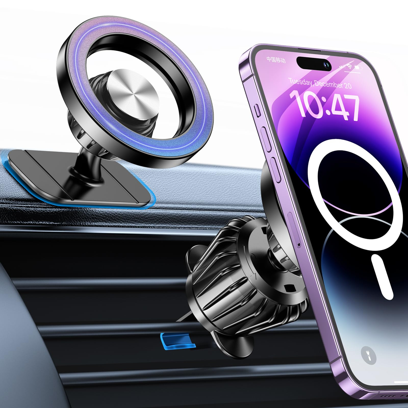 Kaistyle for Magsafe Car Mount【20 Strong Magnets】Magnetic Phone Holder for Car Phone Holder M... | Amazon (US)